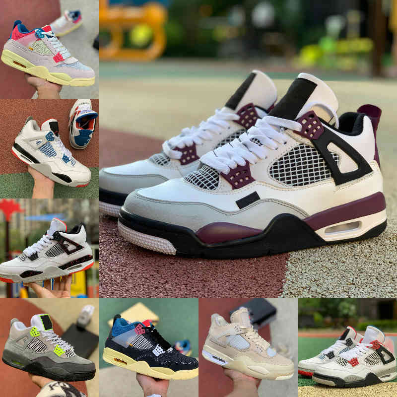 Sale 2021 High 4 4s Basketball Shoes Men Women New Cream Sail The White Cement Bred Court Purple Union LA GUAVA ICE Rasta BORDEAUX Sports Shoes F11
Sale 2021 High 4 4s Basketball Shoes Men Women New Cream Sail The White Cement Bred Court Purple Union LA GUAVA ICE Rasta BORDEAUX Sports Shoes F11