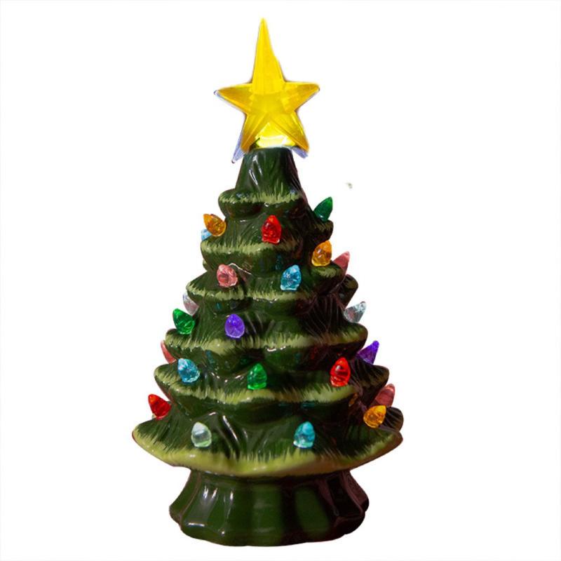 Christmas Decorations Ceramic Tree With Lights-Lighted Vintage Painted Tabletop Decoration Year Gift
Christmas Decorations Ceramic Tree With Lights-Lighted Vintage Painted Tabletop Decoration Year Gift