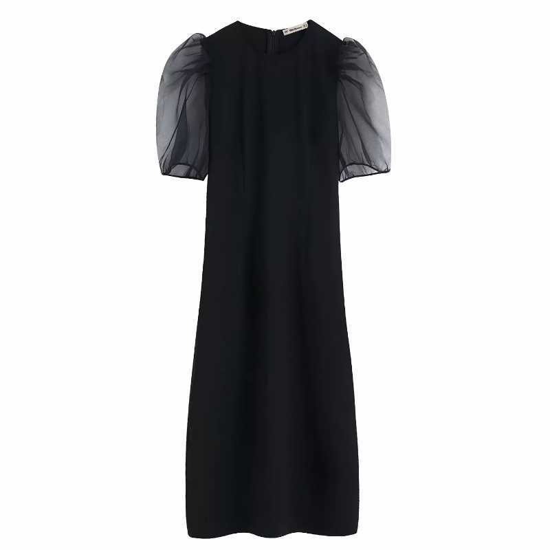 women transparent organza puff sleeve patchwork black midi dress female elegant back zipper split party vestidos dresses DS2846 210603, As pic ds2846bb
women transparent organza puff sleeve patchwork black midi dress female elegant back zipper split party vestidos dresses DS2846 210603, As pic ds2846bb