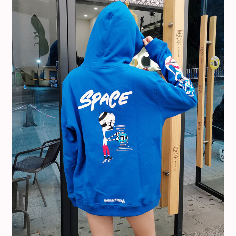 Embroidered Graffiti Arm croxin Flower Ch Printing Chromes Red Hearts Lip Hoodie Men' and Women' Pullover Leisure Long Sleeve Jacket Couple, Blue
Embroidered Graffiti Arm croxin Flower Ch Printing Chromes Red Hearts Lip Hoodie Men' and Women' Pullover Leisure Long Sleeve Jacket Couple, Blue
