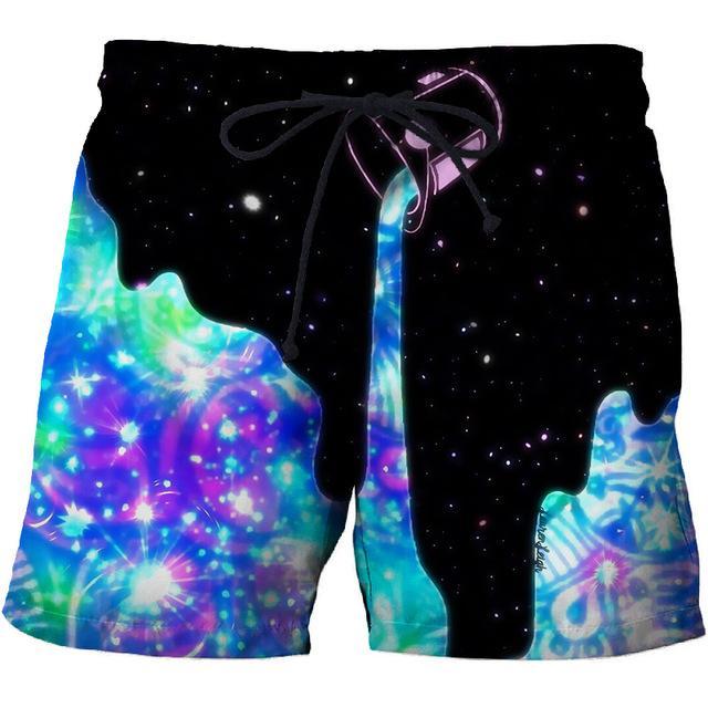 Ice & Fire Dragon Print 3D Summer Beach Shorts Streetwear Men's Short Plank Casual Quick Dry Sport
