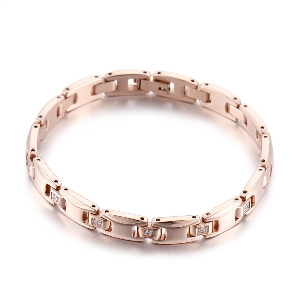 Fashion Germanium Stainless Steel Zirconia Health Magnets Energy Healthy Women Bracelets Jewelry
Fashion Germanium Stainless Steel Zirconia Health Magnets Energy Healthy Women Bracelets Jewelry