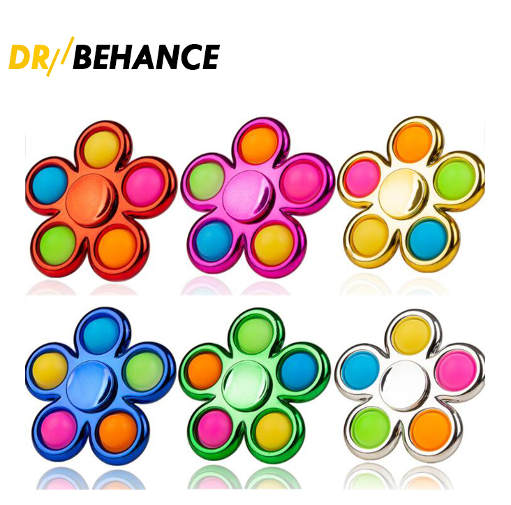 Plum Blossom Fingertip Electroplated Fidget Spinner Toys Push Bubble Popper Tiktok Tik Tok Fashion Stress Relief Finger Fun Toy Decompression Hand Spinners Game
Plum Blossom Fingertip Electroplated Fidget Spinner Toys Push Bubble Popper Tiktok Tik Tok Fashion Stress Relief Finger Fun Toy Decompression Hand Spinners Game