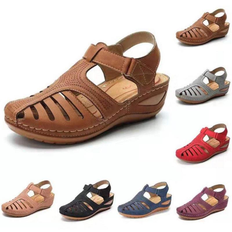 Summer Retro Women's Roman Shoes Hollow Hole Sandals Large Size Round Toe Slope With, Beige
Summer Retro Women's Roman Shoes Hollow Hole Sandals Large Size Round Toe Slope With, Beige