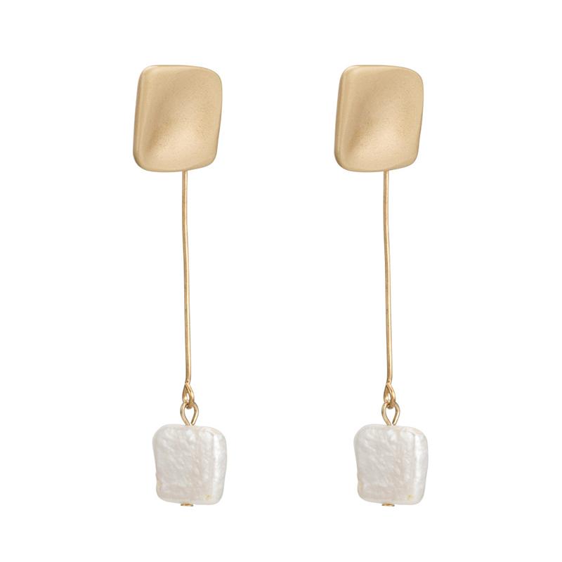 Minimalist Simple Gold Color Square Freshwater Pearl Earrings Trendy Geometric Long Women Girls Christmas Present Dangle & Chandelier
Minimalist Simple Gold Color Square Freshwater Pearl Earrings Trendy Geometric Long Women Girls Christmas Present Dangle & Chandelier