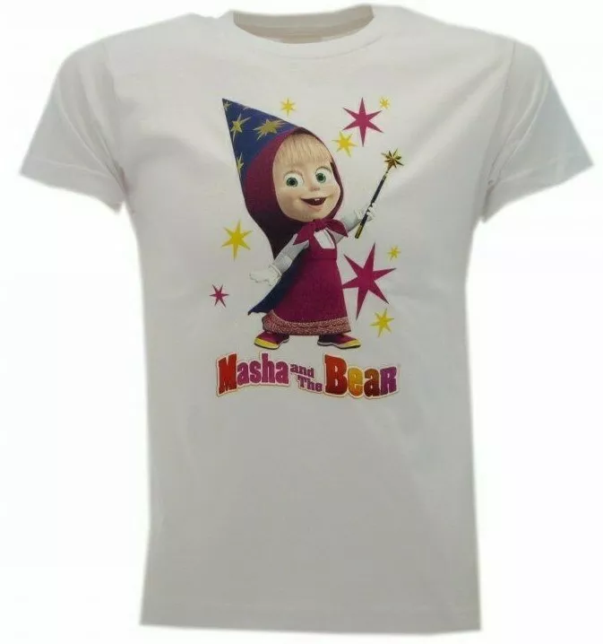 T shirt Masha and Bear Fairy Original Jersey Shirt White Girl
