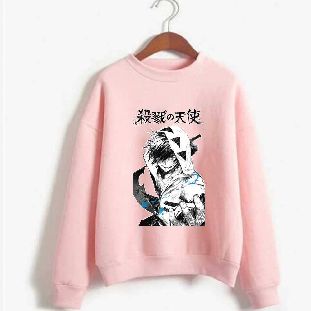 Anime Angels of Death Hoodie O-neck Fashion Long Sleeve Casual Loose Unisex Y0804