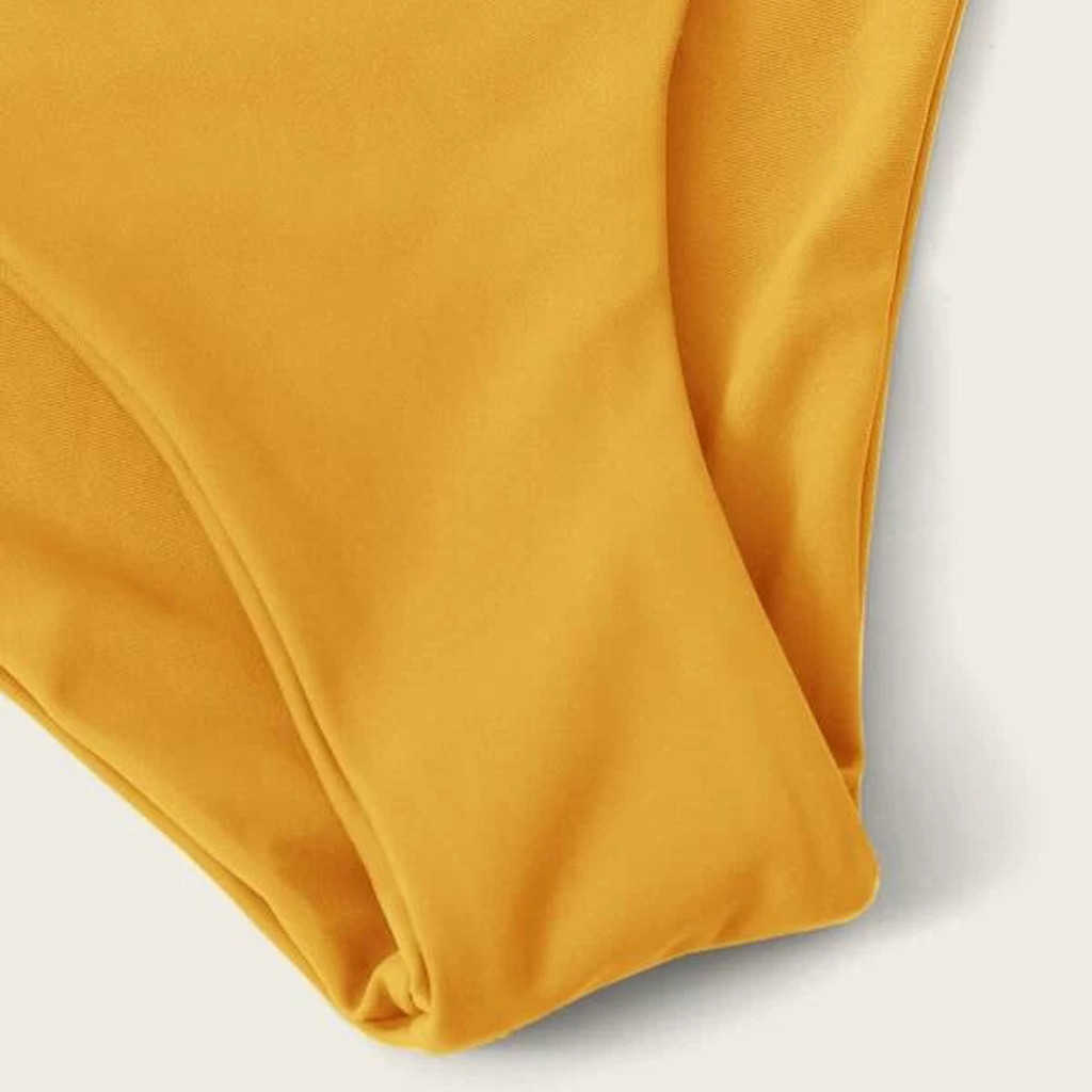 Floral Random Print Swimwear Swimsuit Women's Swimming Suit Bikini Cut Flower Two Piece Beachwear 210625