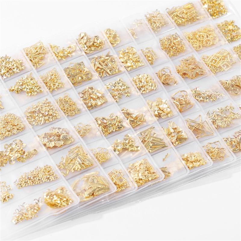 Nail Art Decorations XZM Rivet Jewelry Accessories Sticker Professional DIY Decoration Supplies Hollow Metal Ladies Beauty Trend