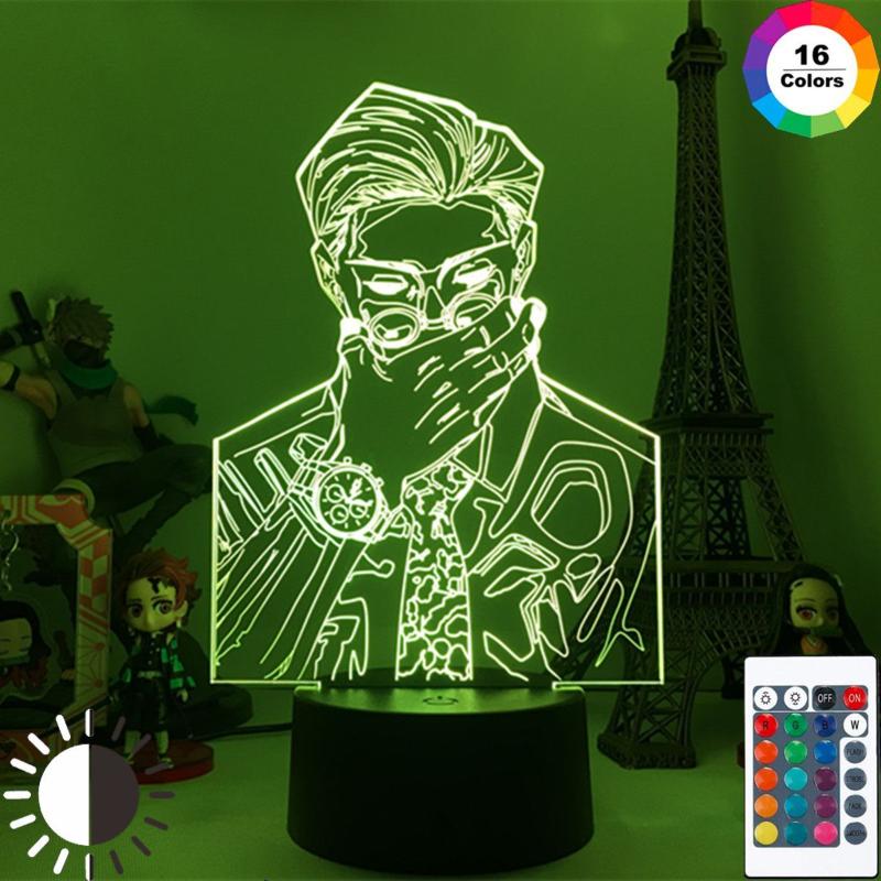 Night Lights Manga Gojo Satoru LED Light Anime Jujutsu Kaisen Room Decoration Lamp Child Christmas Birthday Gifts Table Decor
Night Lights Manga Gojo Satoru LED Light Anime Jujutsu Kaisen Room Decoration Lamp Child Christmas Birthday Gifts Table Decor