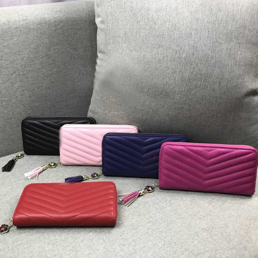 Luxury Designer zipper purse ladies wallet Long style leather Fashion purse P1113-24, Pink
Luxury Designer zipper purse ladies wallet Long style leather Fashion purse P1113-24, Pink