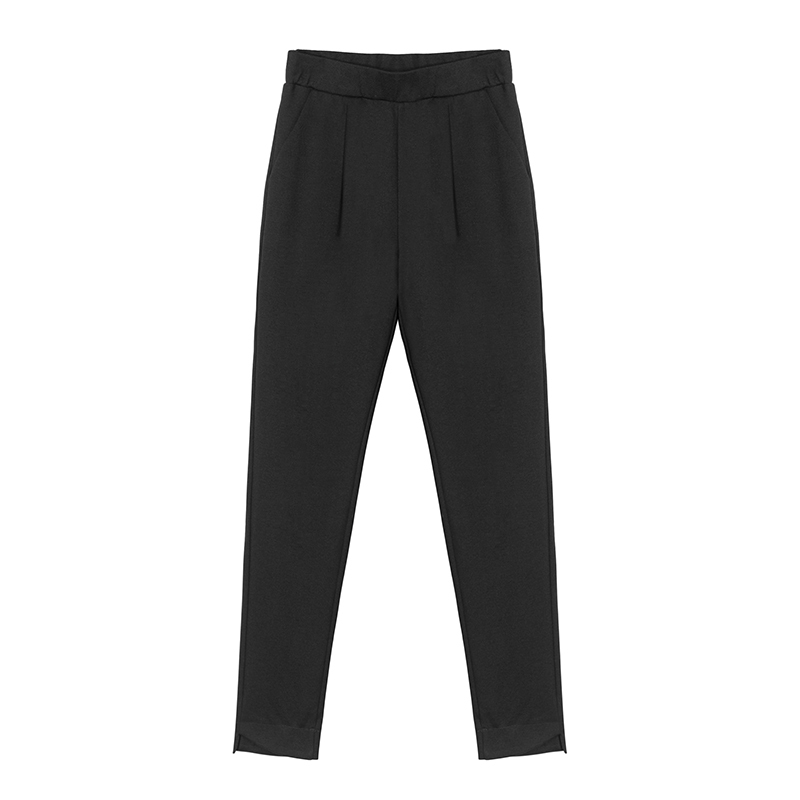 Casual Trousers High Waist Slim pencil Black Pants Arrival Nine Pant Womens fashion trousers office lady female 7267 50 210506