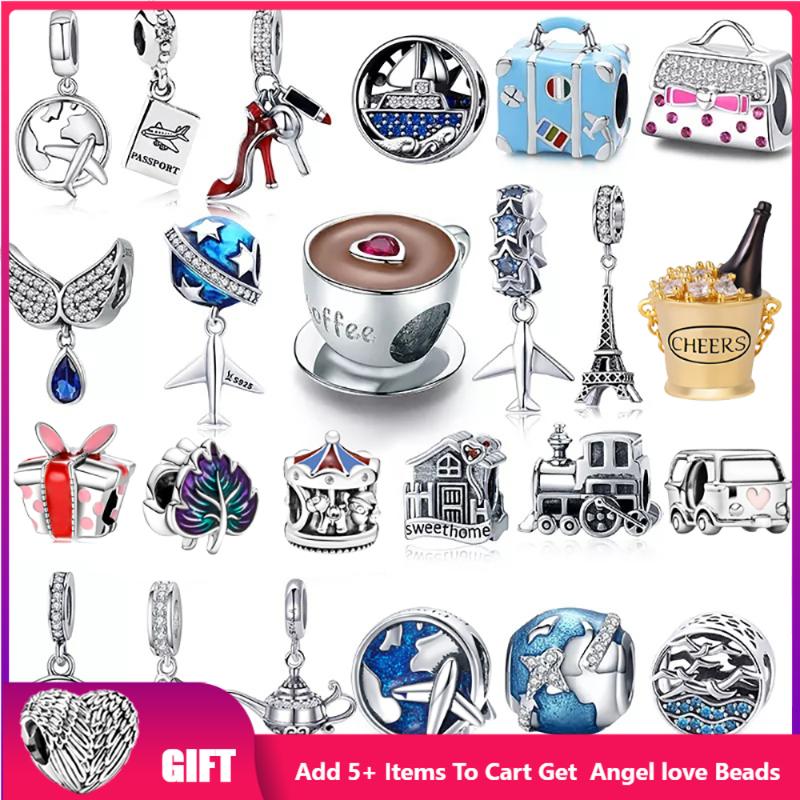 Other 925 Sterling Silver Aircraft Train Tower Camera Travel Dream Coffee Cup Shoes Original Charm Fit Bracelet DIY
Other 925 Sterling Silver Aircraft Train Tower Camera Travel Dream Coffee Cup Shoes Original Charm Fit Bracelet DIY