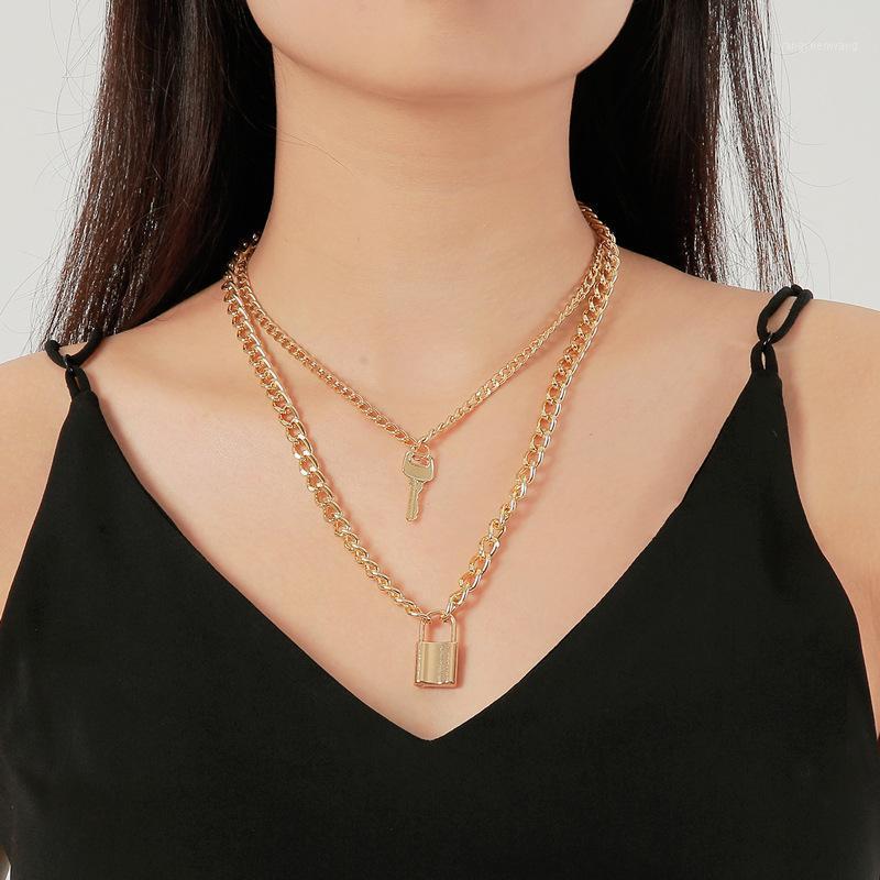Cute Simple Chain Link Lock Necklace Pendant Women Men Gold Silver Color Fashion Jewelry Punk Maxi Collier Long Gifts Chains
Cute Simple Chain Link Lock Necklace Pendant Women Men Gold Silver Color Fashion Jewelry Punk Maxi Collier Long Gifts Chains