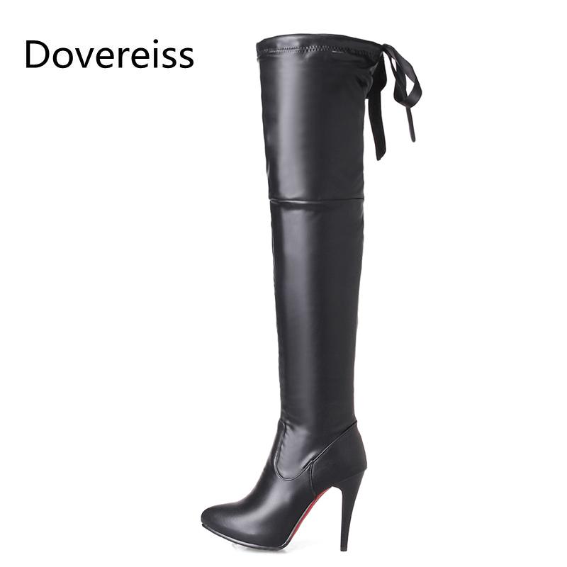Boots Winter For Woman Fashion Sexy Pointed Toe Consice Shoes Gray Clear Heels Stilettos Over The Knee 32-46, Black
Boots Winter For Woman Fashion Sexy Pointed Toe Consice Shoes Gray Clear Heels Stilettos Over The Knee 32-46, Black