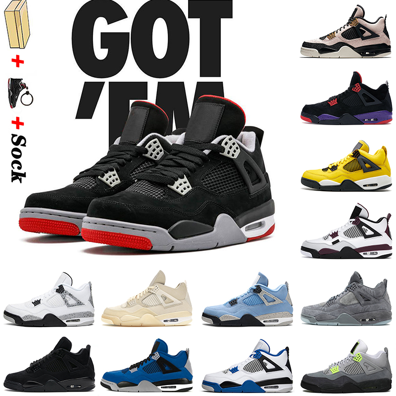 Off Bred 4s Basketball Shoes High Quality Size 13 Mens Trainers Black Cat Jordan NEON Red Thunder White Sail Jumpman Womens Sports, C49 university blue 36-47
Off Bred 4s Basketball Shoes High Quality Size 13 Mens Trainers Black Cat Jordan NEON Red Thunder White Sail Jumpman Womens Sports, C49 university blue 36-47