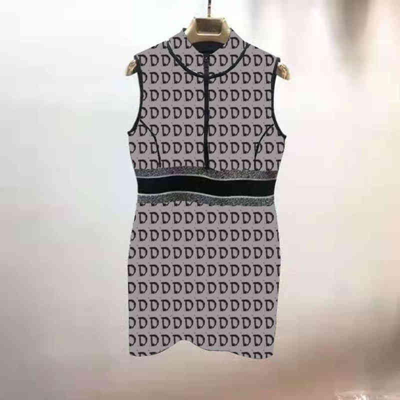 Casual Dresses Sleeveless Spring Fall Baroque Letter Dress 3 Colors Elastic Designer Skirt Elegant Charm Knit Skirts 3ZO8, Black;gray
Casual Dresses Sleeveless Spring Fall Baroque Letter Dress 3 Colors Elastic Designer Skirt Elegant Charm Knit Skirts 3ZO8, Black;gray