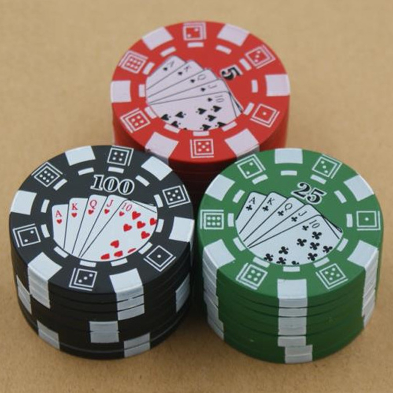 Metal Tobacco Grinders Poker Chip Style Zinc Alloy Smoking Accessories 3-layers Spice Pollen Press Sharpstone Crusher Herb Smoke Grinder Cig
Metal Tobacco Grinders Poker Chip Style Zinc Alloy Smoking Accessories 3-layers Spice Pollen Press Sharpstone Crusher Herb Smoke Grinder Cig
