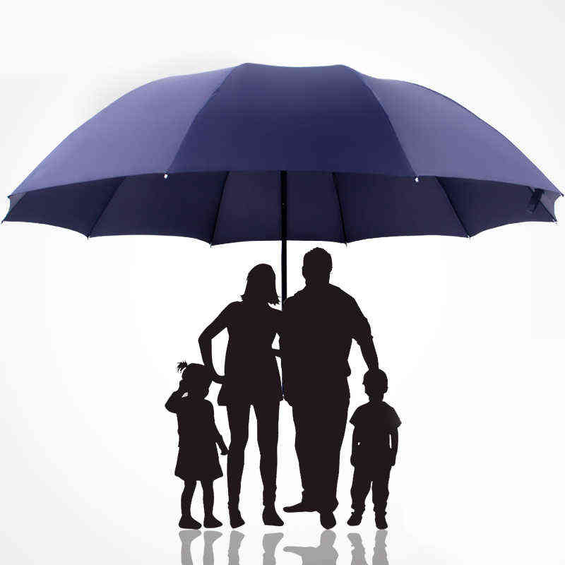 LIKE RAIN Super Large Folding Umbrella Rain Women Windproof Sunny And Rainy Paraguas Male Double Whole Family Umbrellas UBY28 211124