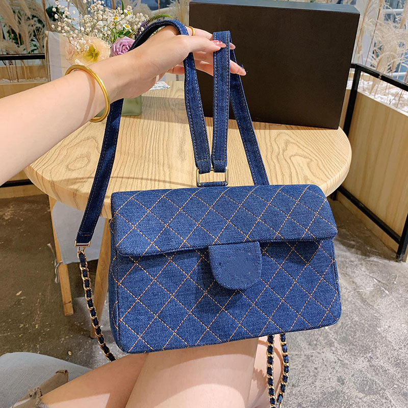 21ss Women Denim Blue Should Bags Backpack Classic Flap Deauville Chain Springs Mini Double Used Vanity Case Quilted Turnlock Clutch Purse F
21ss Women Denim Blue Should Bags Backpack Classic Flap Deauville Chain Springs Mini Double Used Vanity Case Quilted Turnlock Clutch Purse F