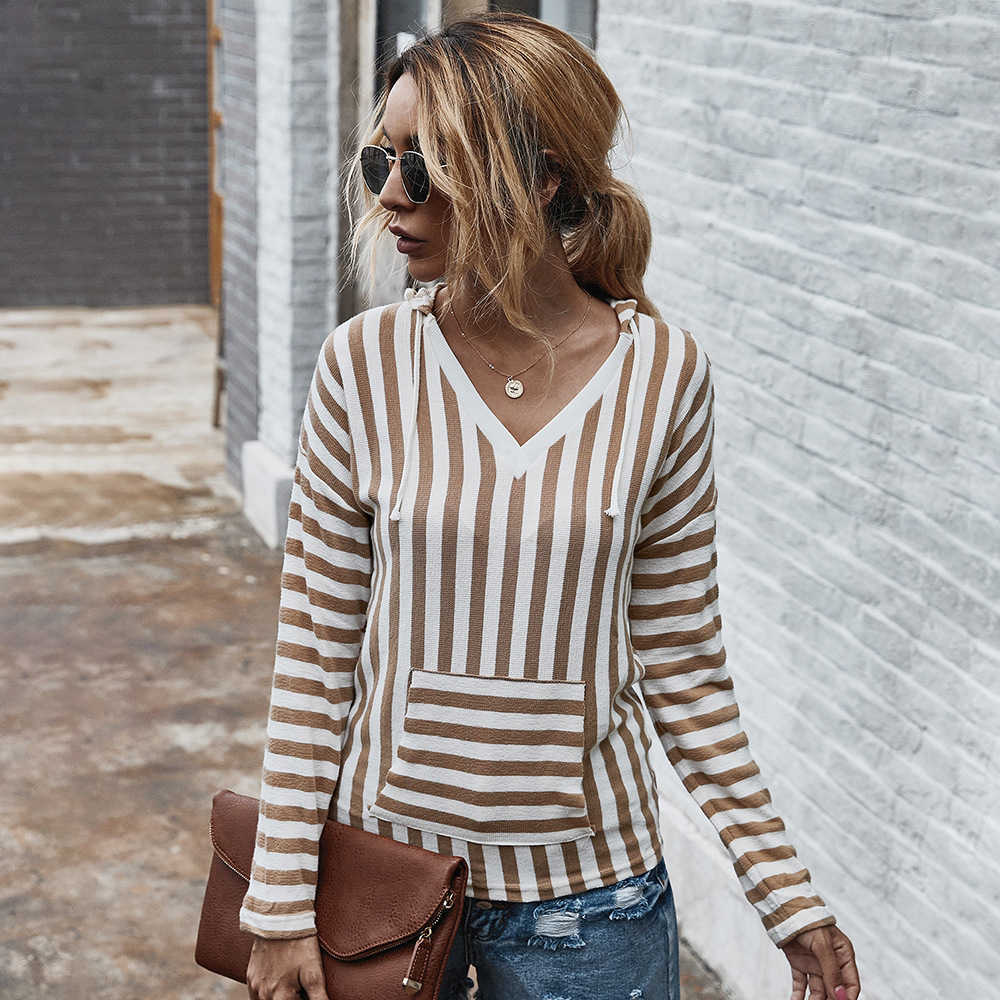 Vintage Stripe Women T-Shirts Sexy V-Neck Long Sleeve Patchwork Woman Tshirts Fashion Clothing 210526, Blue
Vintage Stripe Women T-Shirts Sexy V-Neck Long Sleeve Patchwork Woman Tshirts Fashion Clothing 210526, Blue