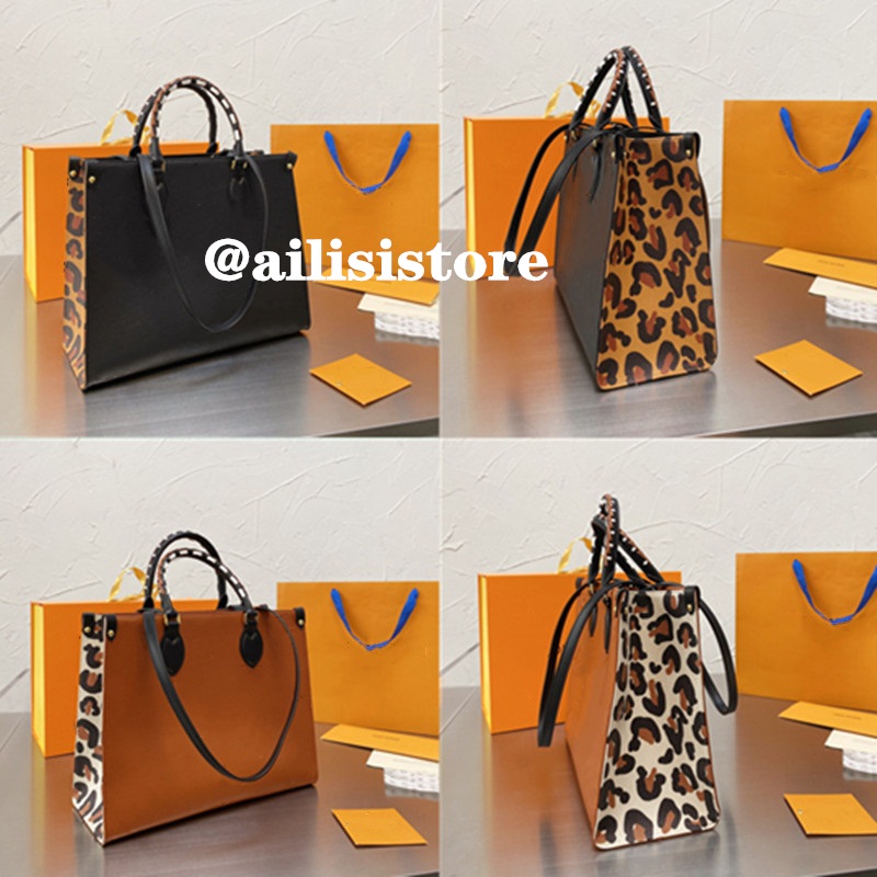 Cowhide Emboss Women Onthego Leopard Shoulder Bags Shopping Totes Designer Handbags Fashion Messenger Crossbody Bag Lady Flap Purse Clutch W
Cowhide Emboss Women Onthego Leopard Shoulder Bags Shopping Totes Designer Handbags Fashion Messenger Crossbody Bag Lady Flap Purse Clutch W