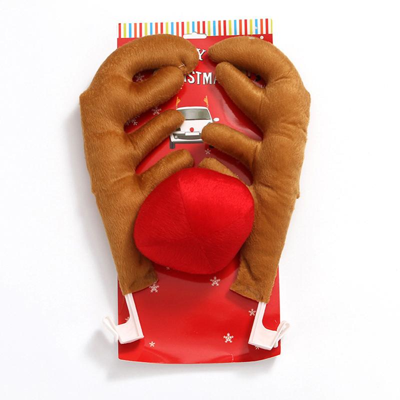Interior Decorations Christmas Reindeer Decoration Car Vehicle Nose Horn Costume Set Flannel Cotton-filled Tree Ears Accessories Part
Interior Decorations Christmas Reindeer Decoration Car Vehicle Nose Horn Costume Set Flannel Cotton-filled Tree Ears Accessories Part