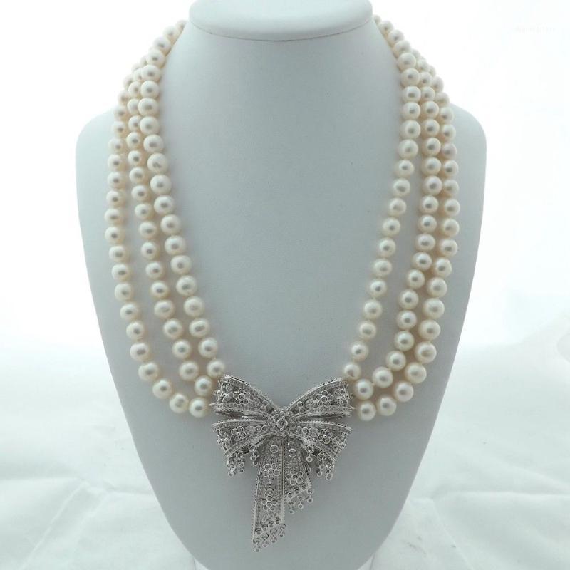 Chains Hand Knotted White 7-8mm Freshwater Cultured Pearl Micro Inlay Zircon Accessories Pendant Sweater Necklace Long 48-53 Cm
Chains Hand Knotted White 7-8mm Freshwater Cultured Pearl Micro Inlay Zircon Accessories Pendant Sweater Necklace Long 48-53 Cm