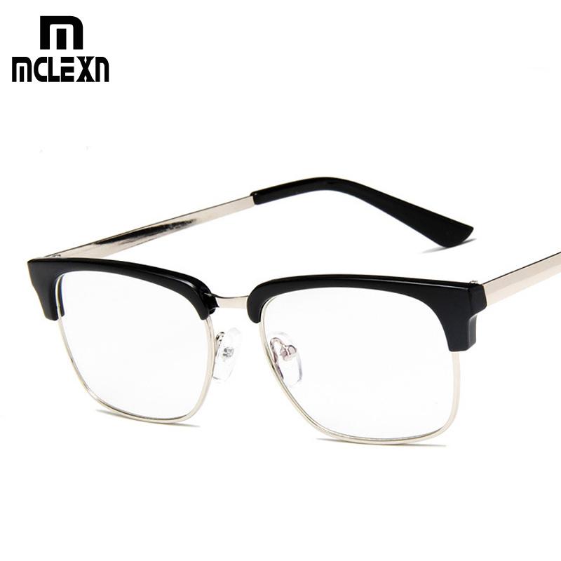 Fashion Sunglasses Frames MCLEXN Brand Optical Glasses Frame Men Half Rim Clear Lens Eye For Women Eyeglasses Female Spectacle, Black
Fashion Sunglasses Frames MCLEXN Brand Optical Glasses Frame Men Half Rim Clear Lens Eye For Women Eyeglasses Female Spectacle, Black