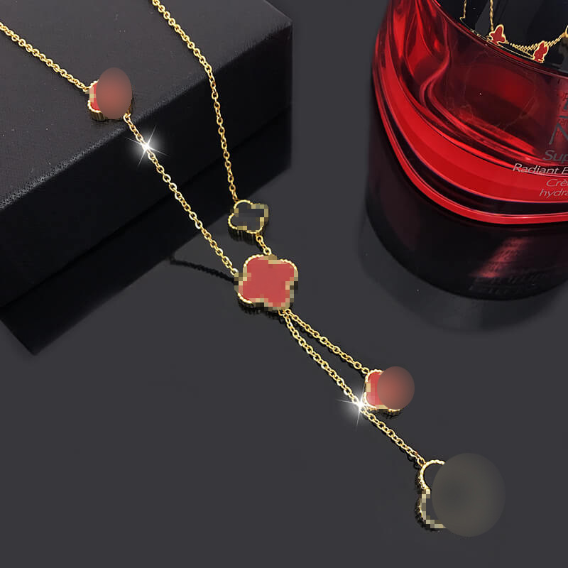Popular Brand Women Gift Clover Shell Pendant Stainless Steel 18k Rose Gold Ladies Jewelry
Popular Brand Women Gift Clover Shell Pendant Stainless Steel 18k Rose Gold Ladies Jewelry