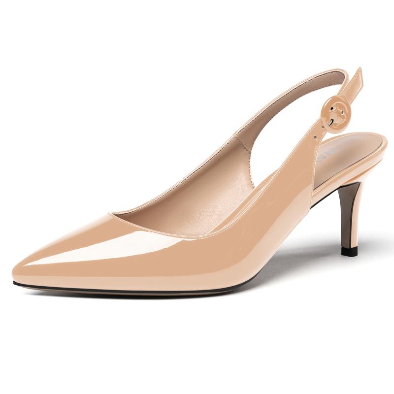 Dress Shoes WAYDERNS Women's Solid Ankle Strap Patent Slingback Pointed Toe Buckle Stiletto Mid Heel Pumps 2.5 Inch, Rose
Dress Shoes WAYDERNS Women's Solid Ankle Strap Patent Slingback Pointed Toe Buckle Stiletto Mid Heel Pumps 2.5 Inch, Rose