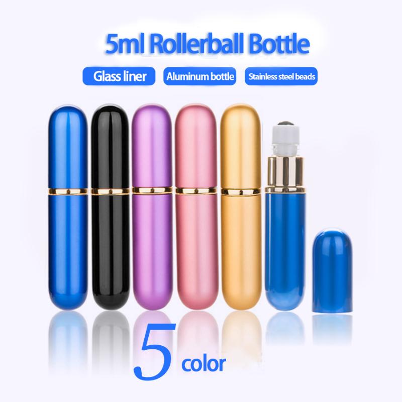 MUB-5ml Portable Mini Refillable Perfume Bottle Essential Oil Metal Roller Ball Travel Empty Container Leakproof Roll On Bottles Storage & J
MUB-5ml Portable Mini Refillable Perfume Bottle Essential Oil Metal Roller Ball Travel Empty Container Leakproof Roll On Bottles Storage & J