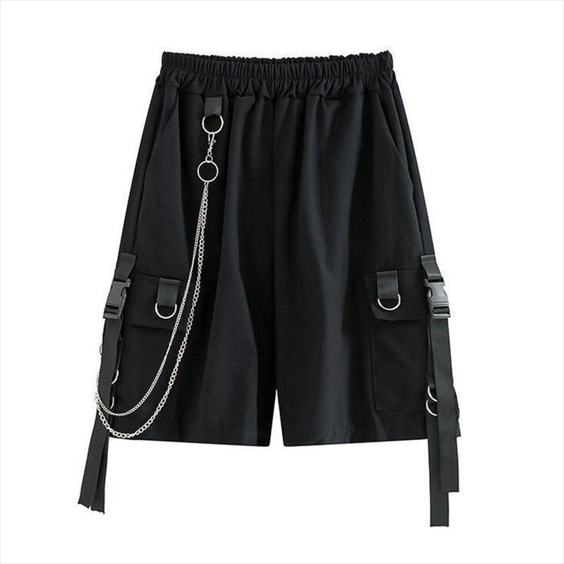 shorts side pocket solid chain womens romper elastic waist loose plus size 4xl summer harajuku streetwear hip hop, Black;white
shorts side pocket solid chain womens romper elastic waist loose plus size 4xl summer harajuku streetwear hip hop, Black;white