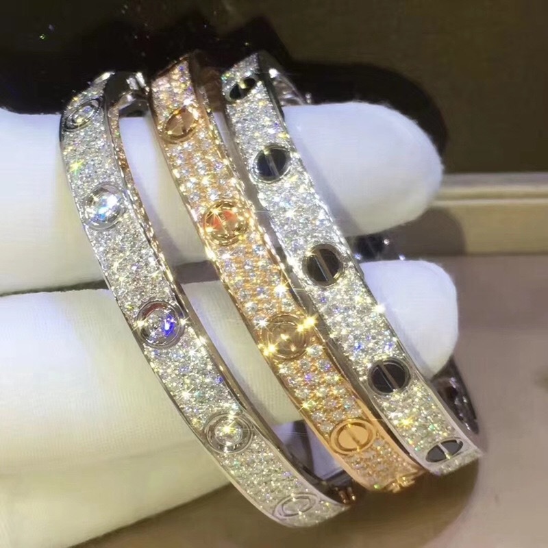 High-end 925 Sterling Silver 3 Layer Full Zircon Bracelet for Women Trendy Brand Eternal Love Bangle with Screwdriver
High-end 925 Sterling Silver 3 Layer Full Zircon Bracelet for Women Trendy Brand Eternal Love Bangle with Screwdriver