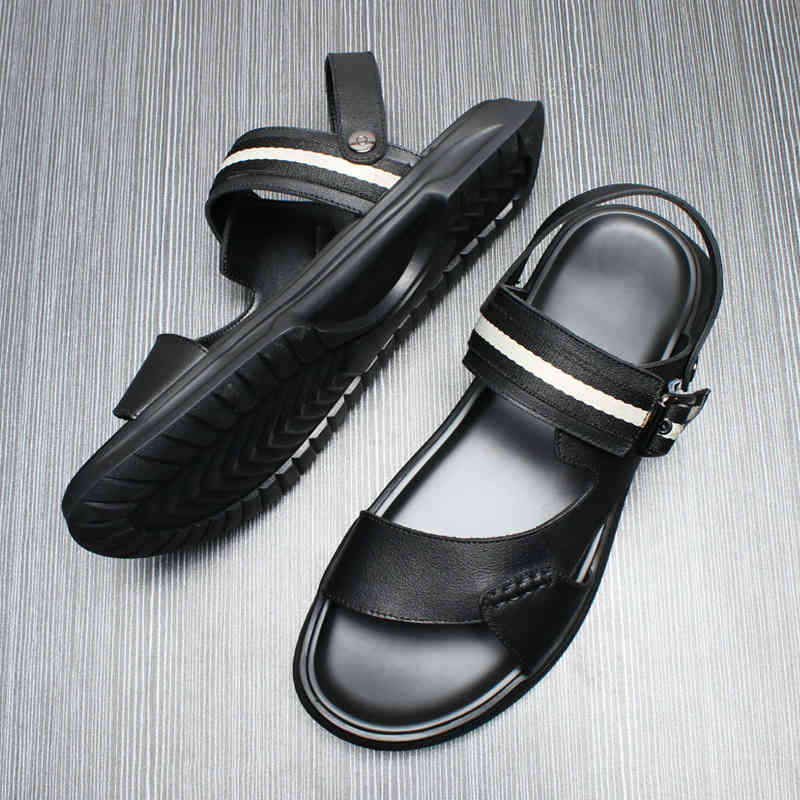 Slippers summer Leather Men's high grade sandals casual wear soft sole men's dual purpose fashion IHFB, 1# shoe box
Slippers summer Leather Men's high grade sandals casual wear soft sole men's dual purpose fashion IHFB, 1# shoe box