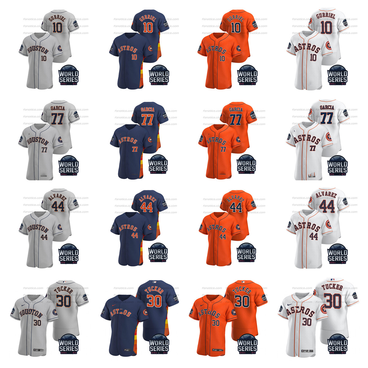 Custom 2021 World Series Astros Jose Altuve Jersey Alex Bregman Yuli Gurriel Carlos Correa Tucker Framber Ryan Yordan Alvarez Baseball Jerse, Blue;black
Custom 2021 World Series Astros Jose Altuve Jersey Alex Bregman Yuli Gurriel Carlos Correa Tucker Framber Ryan Yordan Alvarez Baseball Jerse, Blue;black