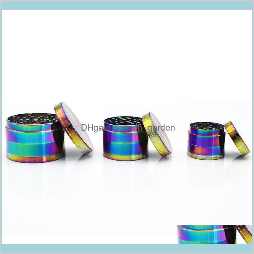 Other Smoking Accessories Household Sundries Home Garden Rainbow Metal Herb Grinder Zinc Alloy 4Piece 40Mm 50Mm 55Mm 6M Diameter Tobac
Other Smoking Accessories Household Sundries Home Garden Rainbow Metal Herb Grinder Zinc Alloy 4Piece 40Mm 50Mm 55Mm 6M Diameter Tobac