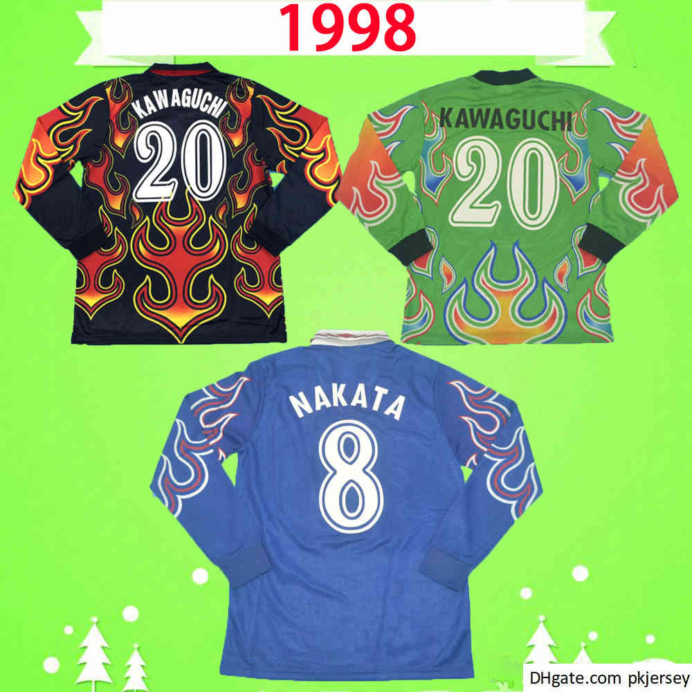 Japan 1998 Retro Soccer Jerseys Long sleeve Nakata Nakayama Home blue away white football shirt uniforms full sleeve Namami Yamaguchi 98, 1998 long sleeve
Japan 1998 Retro Soccer Jerseys Long sleeve Nakata Nakayama Home blue away white football shirt uniforms full sleeve Namami Yamaguchi 98, 1998 long sleeve