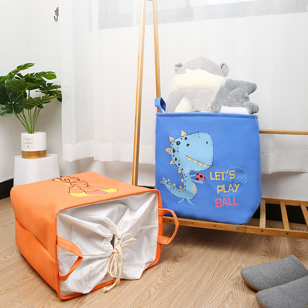 Organizing, multi-use water-proof, large laundry basket, foldable, of cartoons, storage bin hamper