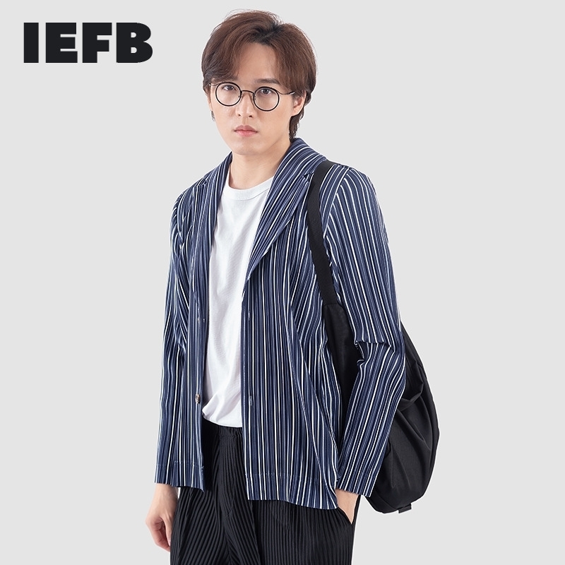 IEFB High Quality Pleated Men' Wear Stripe Suit Coat Fashion Elastic Soft Single Breasted Casual Fashion Blazer 9Y4892 210524, Khaki.
IEFB High Quality Pleated Men' Wear Stripe Suit Coat Fashion Elastic Soft Single Breasted Casual Fashion Blazer 9Y4892 210524, Khaki.