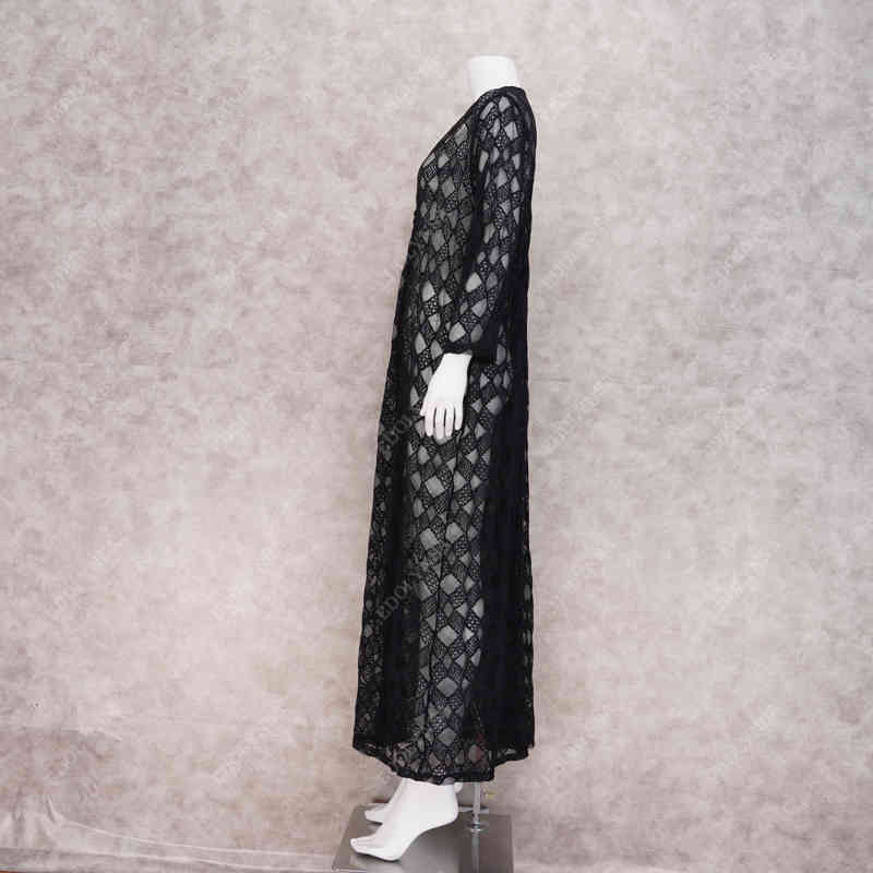 Long Lace Beach Cover up Robe de Plage Swimsuit Saida Praia longa Women Bathing suit cover Tunics for #Q974 210420