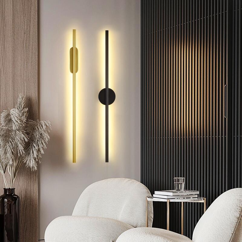 Wall Lamps Long Strip LED Lamp Tri-color Changing Light Modern Living Room Bedroom Bedside Background Decoration Gold Black
Wall Lamps Long Strip LED Lamp Tri-color Changing Light Modern Living Room Bedroom Bedside Background Decoration Gold Black