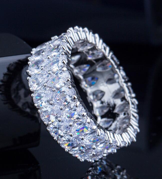 Luxury Jewelry 925 Sterling Silver Drop Water White Topaz CZ Diamond Gemstones Women Wedding Band Ring for Lovers' Gift wjl1106, Slivery;golden
Luxury Jewelry 925 Sterling Silver Drop Water White Topaz CZ Diamond Gemstones Women Wedding Band Ring for Lovers' Gift wjl1106, Slivery;golden