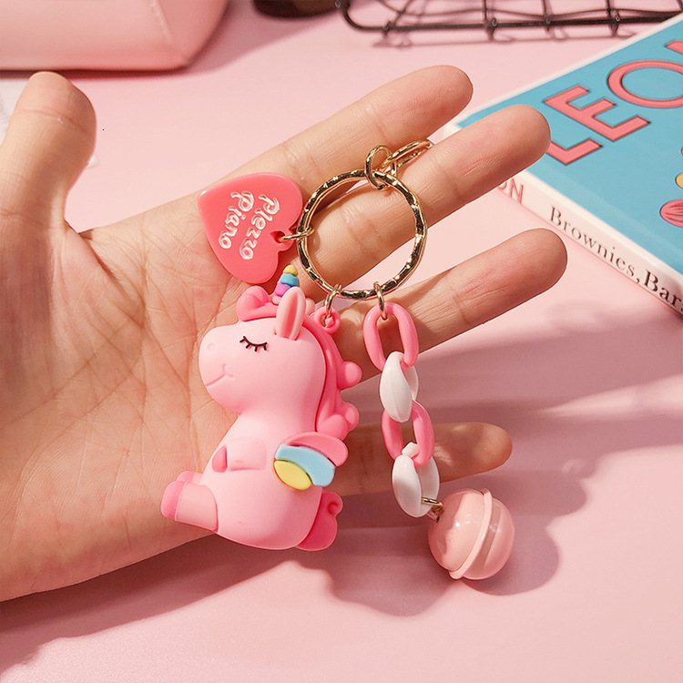 creative and lovely unicorn car key chain pendant dream silicone doll bag small gift, Silver
creative and lovely unicorn car key chain pendant dream silicone doll bag small gift, Silver