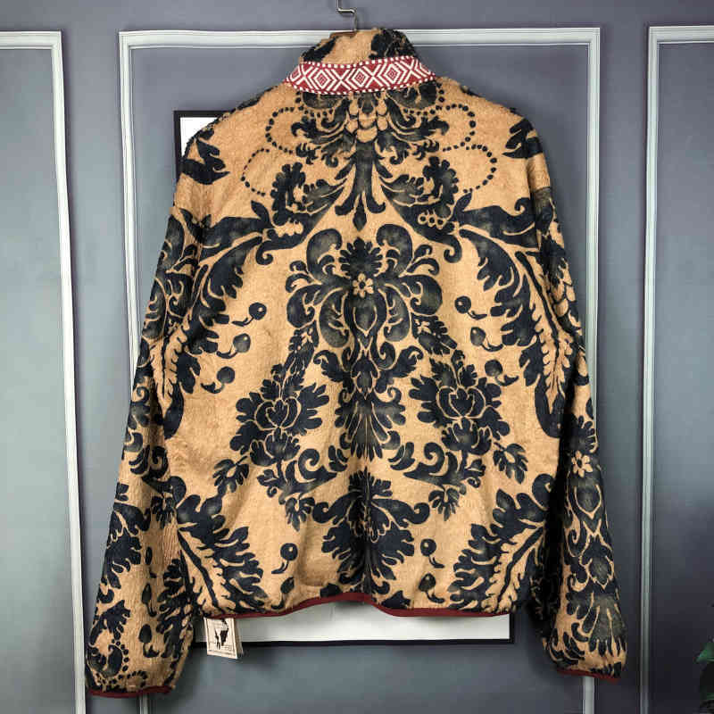 Kapital Hongming Hirata Ethnic Group Wind Tang Grass Pattern Fleece Lamb Jacket Men's and Women's Coats, Button
Kapital Hongming Hirata Ethnic Group Wind Tang Grass Pattern Fleece Lamb Jacket Men's and Women's Coats, Button