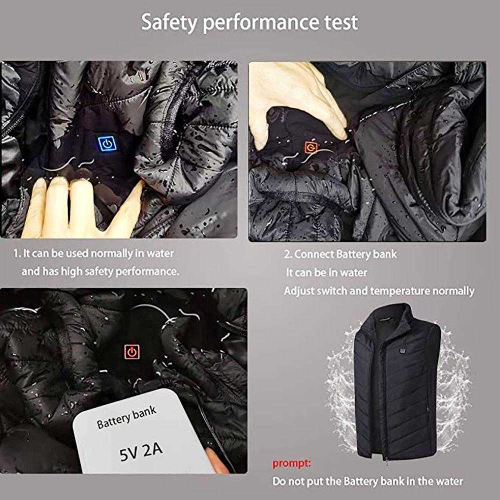 Electric Heated Vest Men Women Heating Waistcoat Thermal Warm Clothing Usb Outdoor Winter Jacket 210811