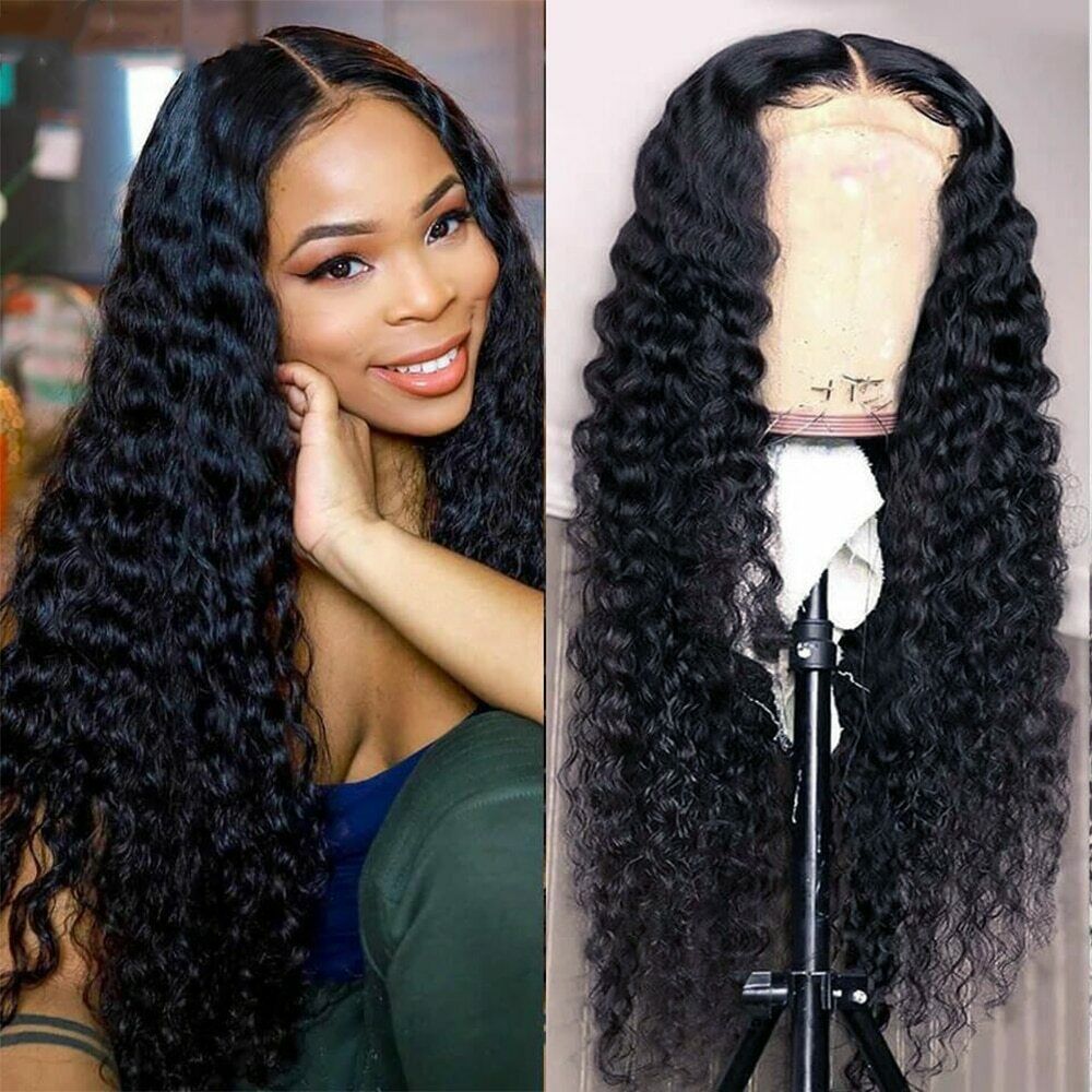 360 Full Lace Front Wig braided Frontal Human Hair Wigs for Black Women Brazilian Pre-plucked HD Loose Deep Wave 130%density diva1