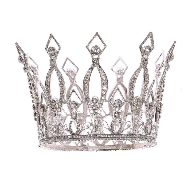 Wedding Hair Jewelry Accessories European Golden King Crown Bride Whole Circle Noble Performance Decoration Studio Shooting