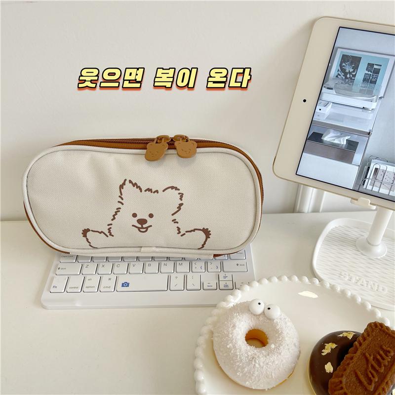 Angry Bear Cartoon Pencil Case Bag Canvas Pen Box School Stationary Korean Fashion Makeup Cosmetics Storage Cosmetic Bags & Cases
Angry Bear Cartoon Pencil Case Bag Canvas Pen Box School Stationary Korean Fashion Makeup Cosmetics Storage Cosmetic Bags & Cases