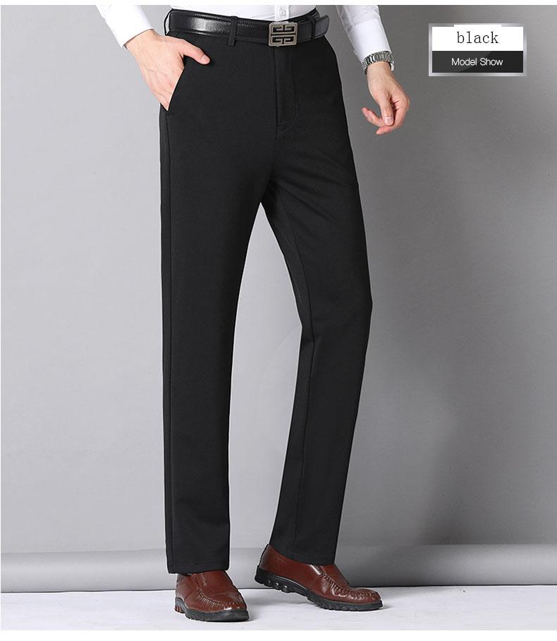 Brand 2021 Extra Large Size Mens Pants Plus Velvet Business Casual For Men Stretch Work Men'\s Trousers Men's